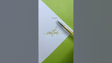 Signature #howtosign #calligraphy #shorts