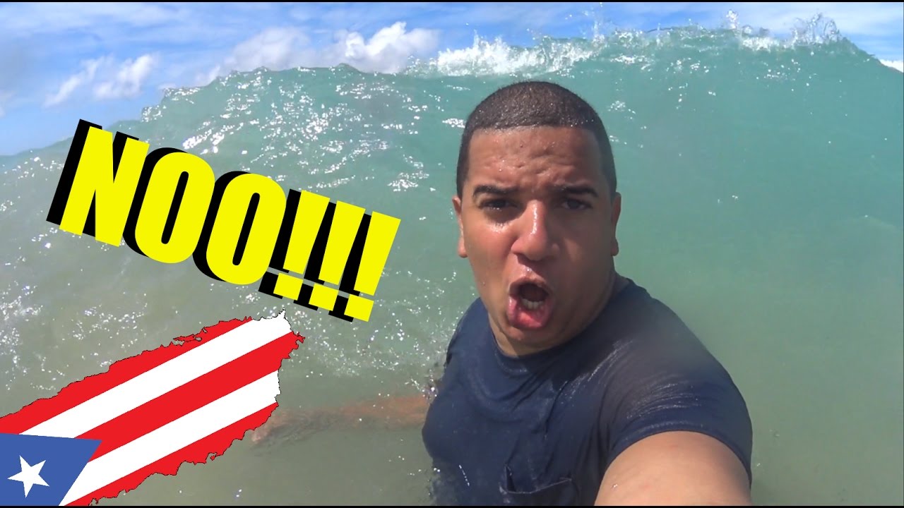 OLAS EN LA PLAYA ISLA VERDE PUERTO RICO VLOG SIANDER 25 YouTube