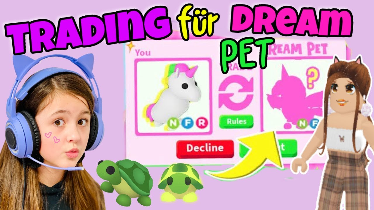 DREAM PET in Adopt Me 😍 traden mit Community für eine Turtle!! 😝 Alles Ava Gaming