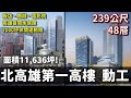 高239公尺❗️北高雄第一高樓 - 富邦凹子底動土🏗 水族館、7000坪運動場、飯店商場一次滿足！