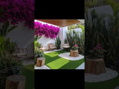 أفكار جديدة لتزيين حديقة المنزل ديكور خارجي نباتات طبيعية جلسات خارجية البستنة والحدائق