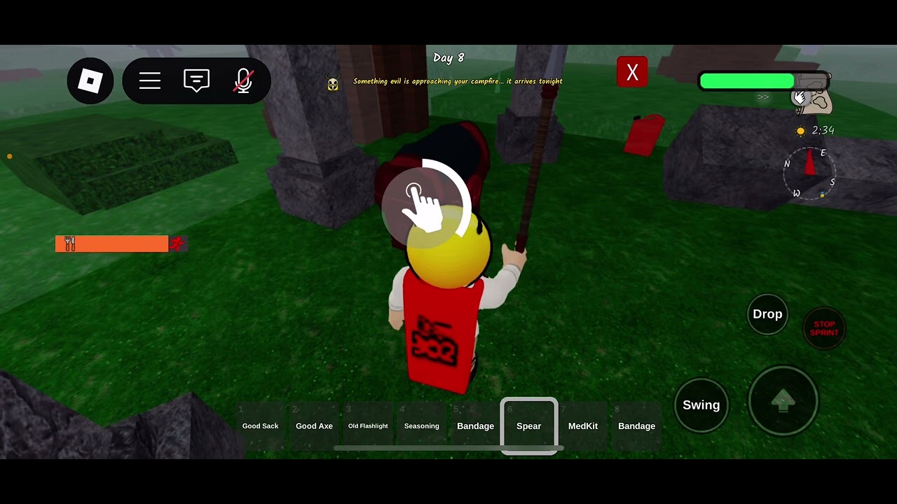 Opening a special chest in 99 nights in the forest