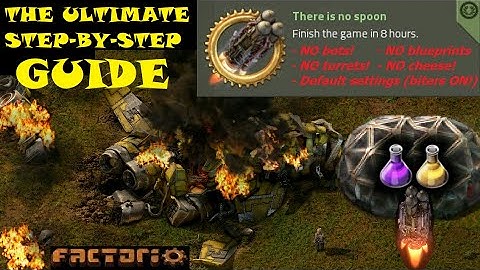 Factorio "There is no Spoon" on 100% Default Settings guide FINALE