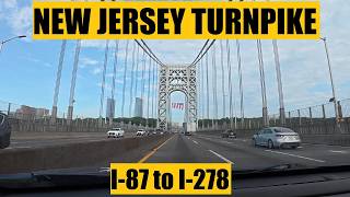 Driving with Scottman895: I-95 / New Jersey Turnpike South (Western Spur) (I-87 to I-278)