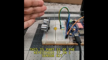 Pt-32: How To Program the Ultrasonic Ping Module from the 37-in-1 Sensor Kit #arduino #ping  #shorts