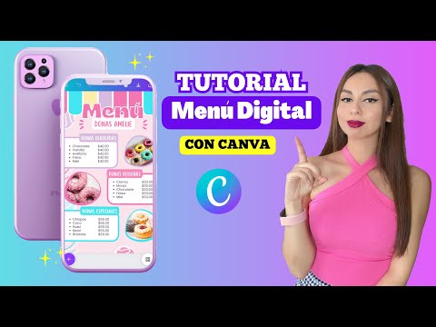 Como hacer un MENÚ DIGITAL en CANVA gratis