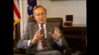 George H  W  Bush Talks about his Presidential Library
