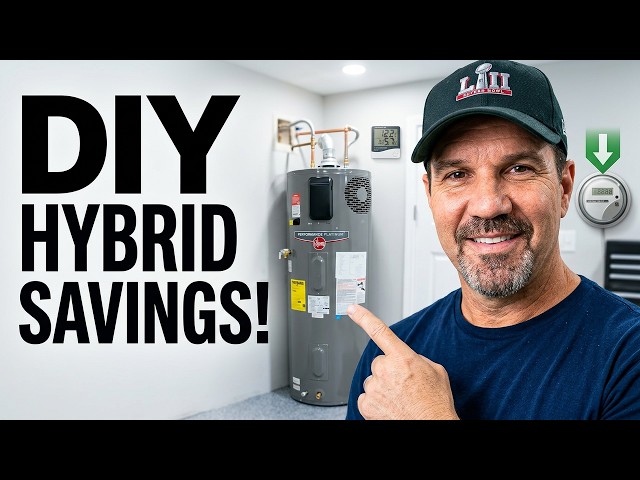Rheem Hybrid Smart 50 Gallon Water Heater DIY Home Depot - YouTube