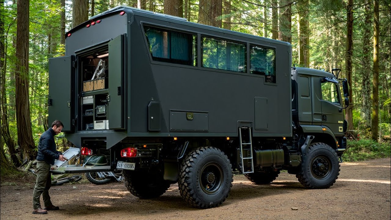 Этот человек потратил 40 дней на то, чтобы превратить военный грузовик в потрясающий кемпер