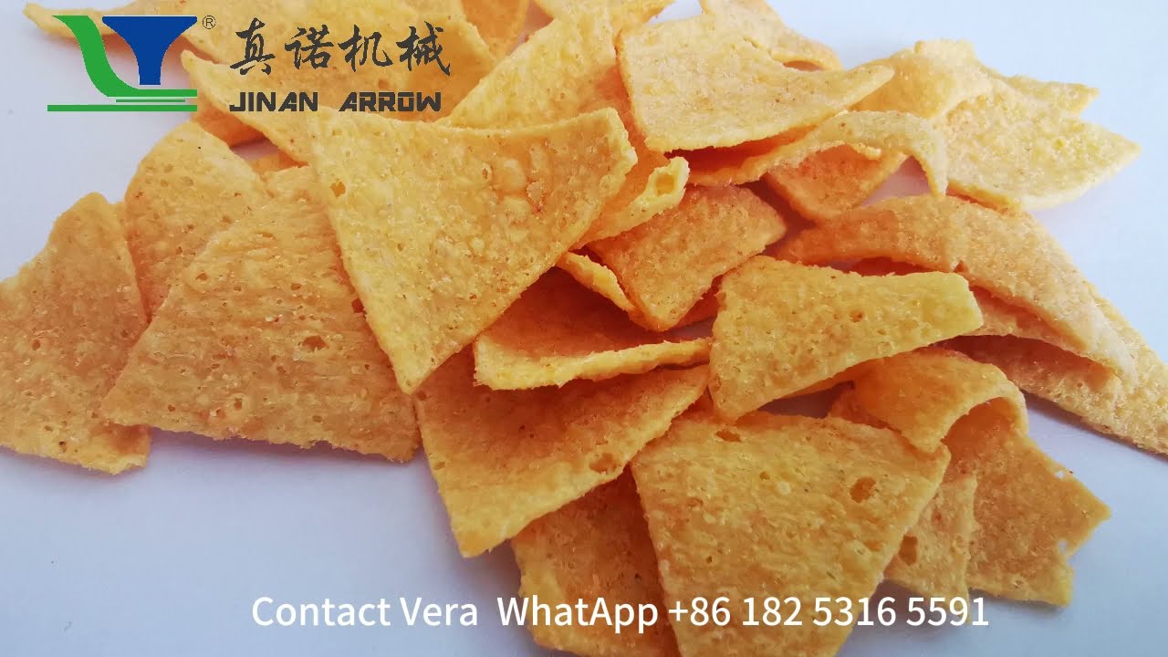 100kgh LT65model Extrusion Corn Chips Making Machine Plants Running Well at customer factory