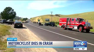 Motorcyclist killed in Hwy 1 crash in Cambria