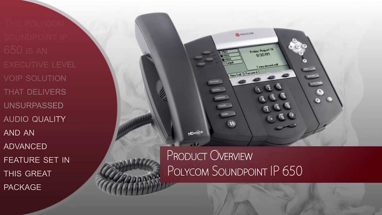 Polycom Soundpoint IP 650 Product Overview