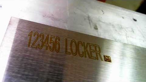 2D bar codes laser marked metal www.wlsc.com laser marking metal laser automation