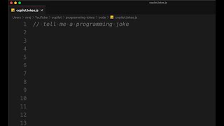 Github copilot tells a programming joke screenshot 4