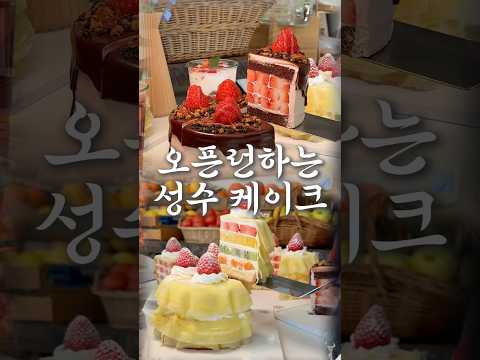 부지런한 자만 맛볼 수 있다는 성수 케이크