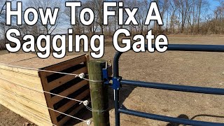 How To Fix A Sagging Gate  Adjust/Align Gate Latch