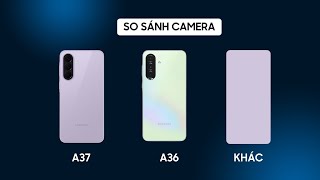 So sánh Camera - Galaxy A37 vs Galaxy A36 vs Điện thoại khác chung phân khúc