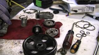 2002 Nissan Xterra VG33E Rebuild Step by Step Part 60 - Power Steering Pump Rebuild Pt 4