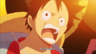 One Piece Ryunosuke's farewell + Zoro's Law's funny reaction