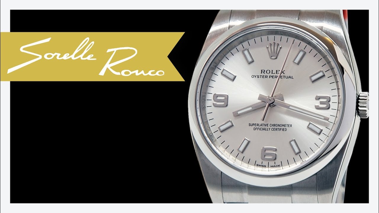 ROLEX Oyster Perpetual 34 mm Silver 369 