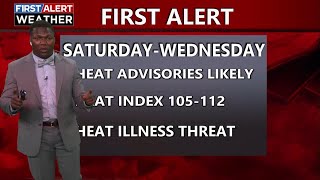 First alert for dangerous heat ahead