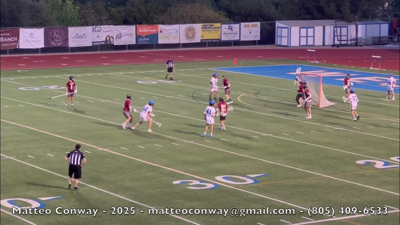 Matteo Conway (2025) goalie sophomore varsity lacrosse highlights YouTube