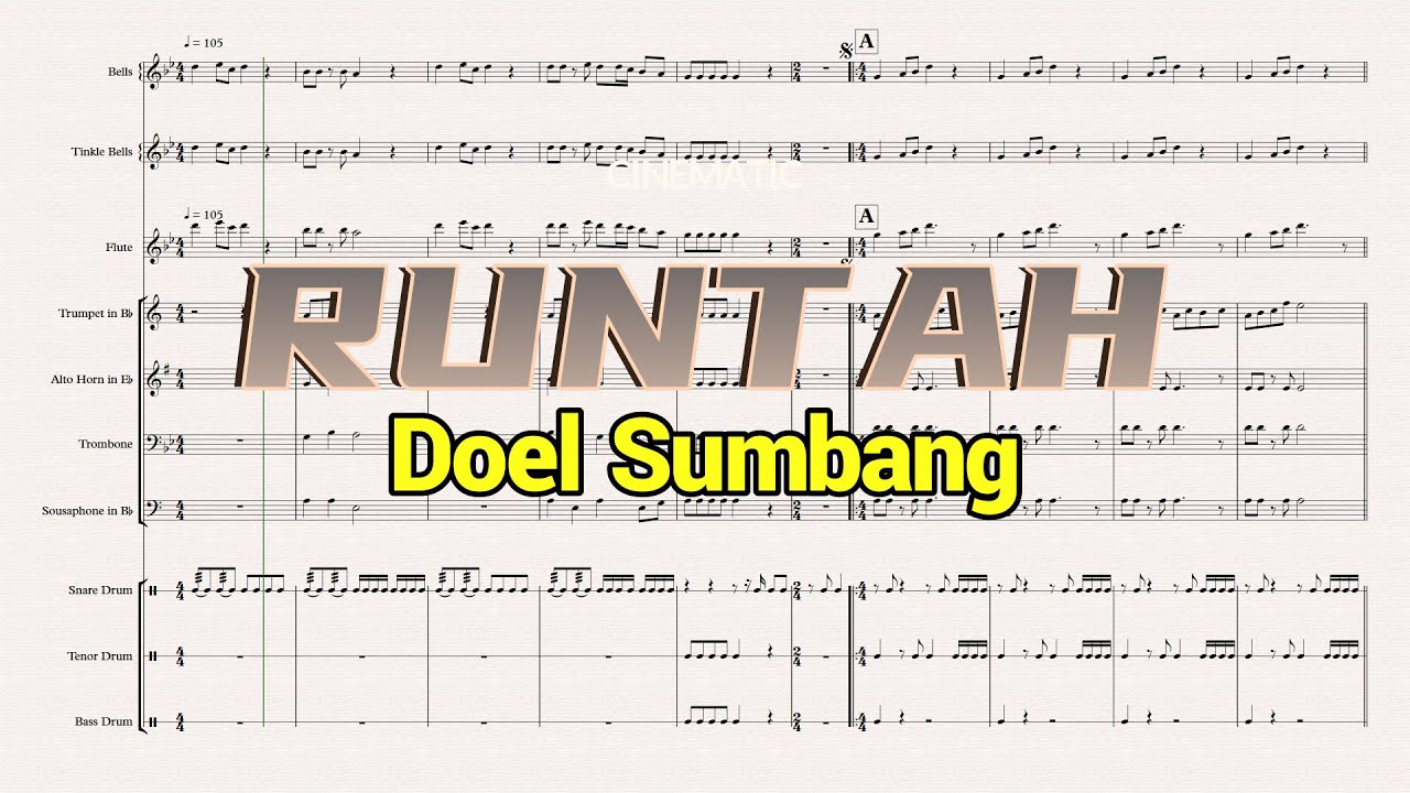 Teks Runtah RUNTAH Doel Sumbang || Aransemen GSCL || Marching Drum Band - YouTube
