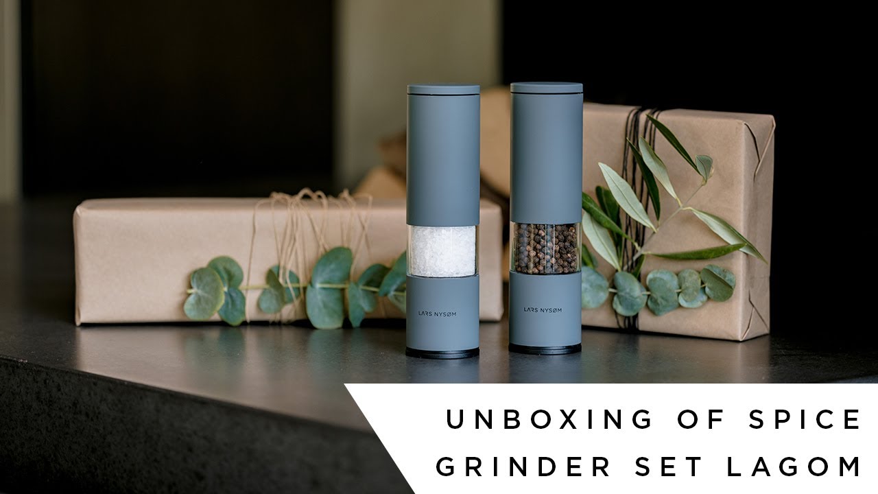 LARS NYSØM  Unboxing of spice grinder set Lagom 