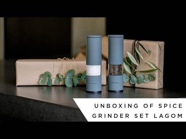 LARS NYSØM  Unboxing of spice grinder set Lagom 