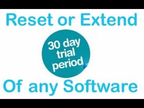 How to Extend any software trial period ll No crack Software Required