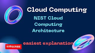 NIST Cloud Computing Reference Architecture!! Easy explanation