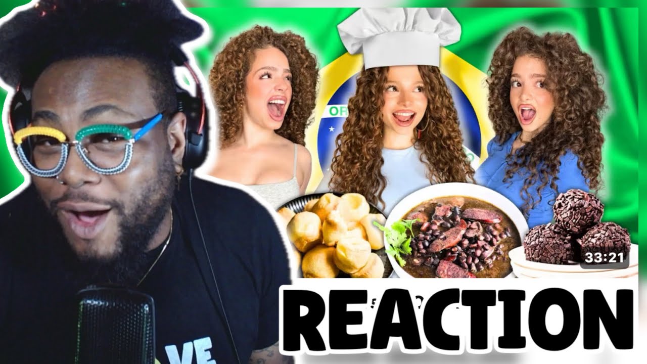 Kalogeras Sisters COOK BRAZILIAN FOOD! | REACTION