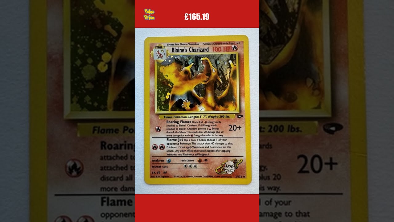 Pokemon Cards - Blaine's Charizard 2/132 - Gym Challenge
