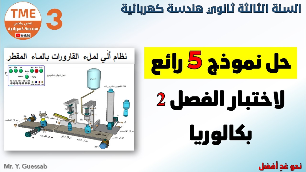 مناقشة أروع واجمل موضوع اختبار الفصل الثاني لطلبة البكالوريا - هندسة كهربائية