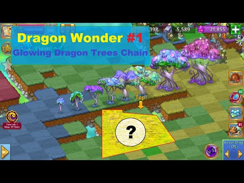 Merge Dragons! Wonder #1 - GLOWING Dragon Tree Chain!