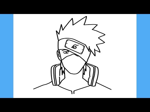 Como Desenhar o KAKASHI, NARUTO, FÁCIL