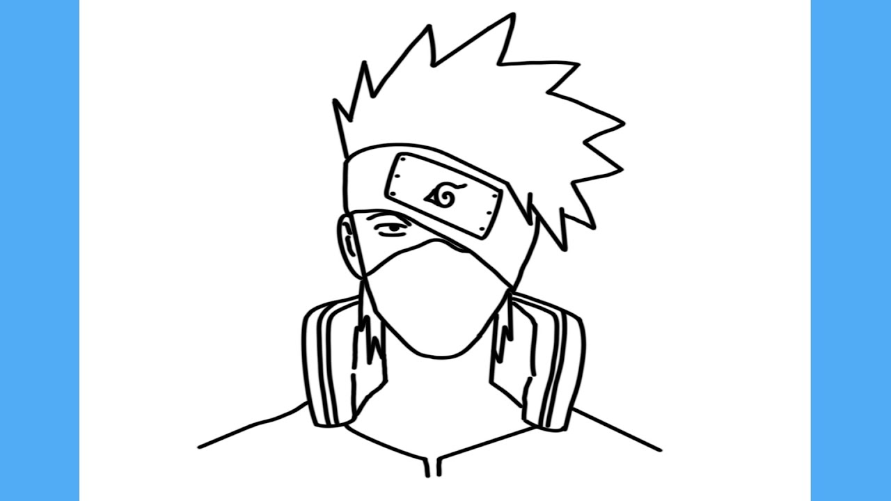 HOW TO DRAW KAKASHI FROM NARUTO /// COMO DESENHAR O KAKASHI DE