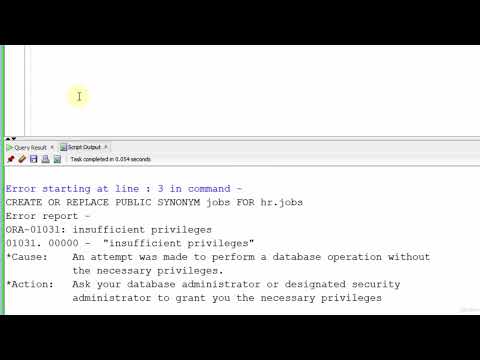 3.6 Retrieving Data [Oracle Error Messages]