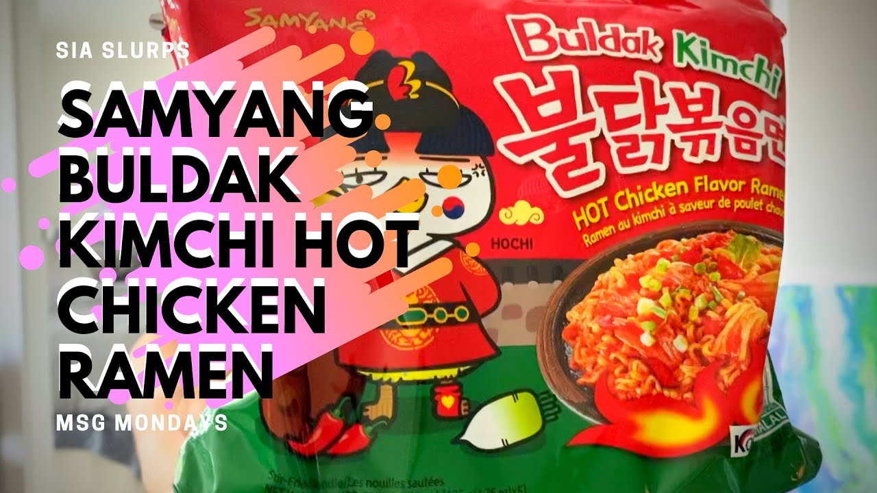 NEW Samyang Buldak Kimchi Hot Chicken Ramen REVIEW! 