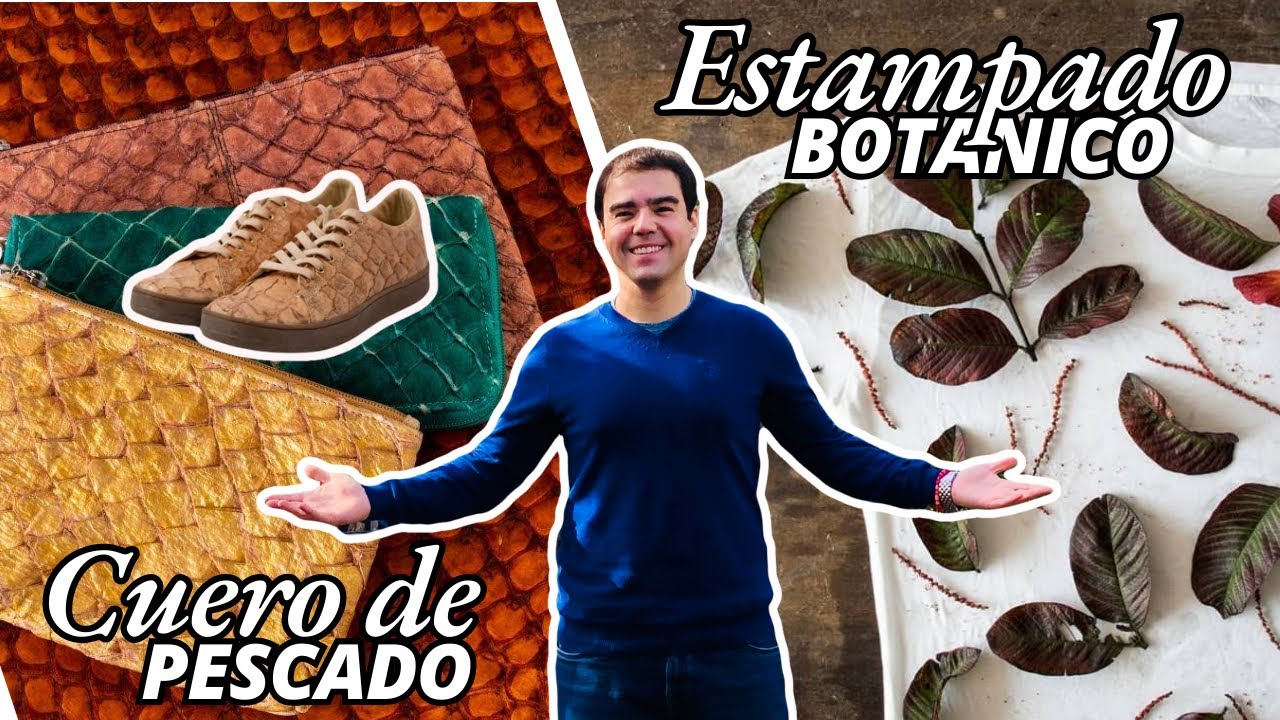 CUERO DE PESCADO y ESTAMPADO BOTÁNICO CON PLANTAS en PERÚ 🇵🇪 ECOPRINT DYE