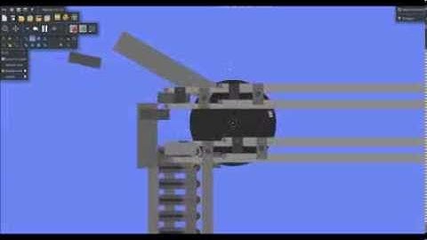 Algodoo Gatling Gun.