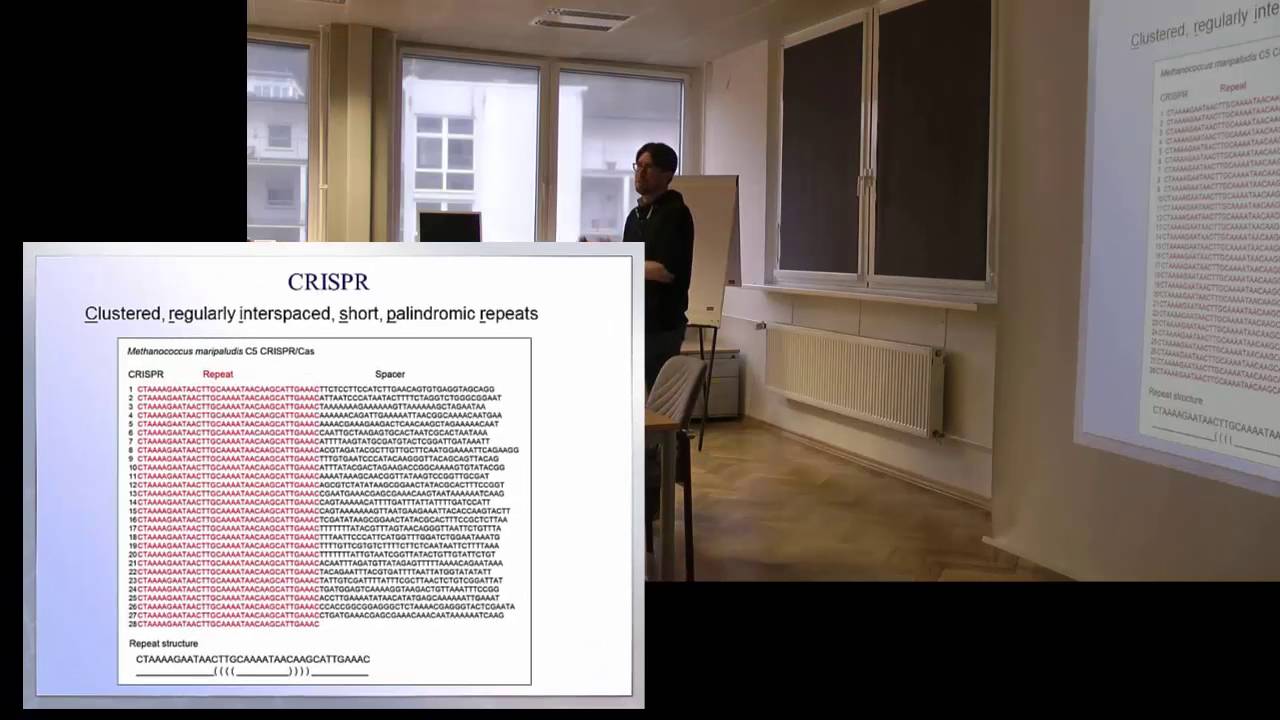 CRISPR-Cas  - Lecture by Dr. Lennart Randau, MPI Marburg