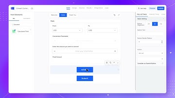 How to create currency converter form using API Action | MakeForms