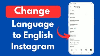 How to Change Back Language to English on Instagram (Quick & Simple) @ProcessingBrains