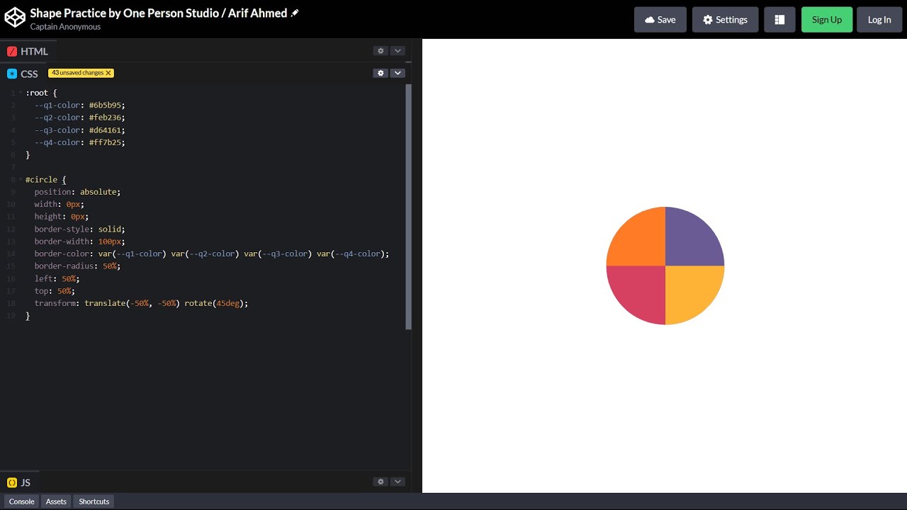 ASMR Programming - SHAPE PRACTICE in HTML & CSS - No Talking