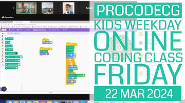 ProCodeCG Kids Weekday Coding Class - Friday - 22 Mar 2024