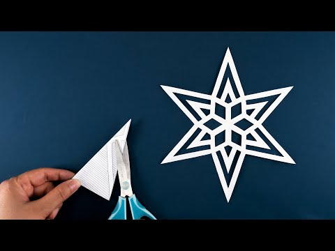 Paper Snowflakes #11 - How to make Snowflakes out of paper - Christmas decor ideas