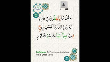 Learn Tajweed of Surah Al-Imran 117-118 (آيات )  سورة العمران -  تعلم التجويد  - Rules + Practice