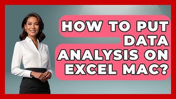 How To Put Data Analysis On Excel Mac? - The Friendly Statistician