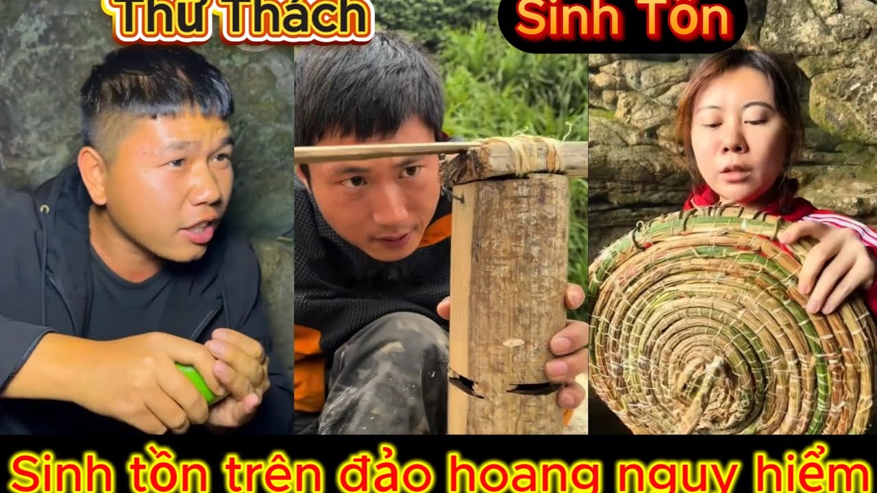 Full| Thử thách sinh tồn trên đảo hoang, dùng rác thải để tạo ra dụng cụ sinh tồn| Hà Bá Sinh Tồn 